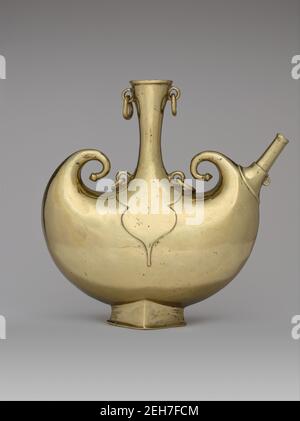 Pèlerin Flask, Inde, début du XVIIe siècle. Banque D'Images