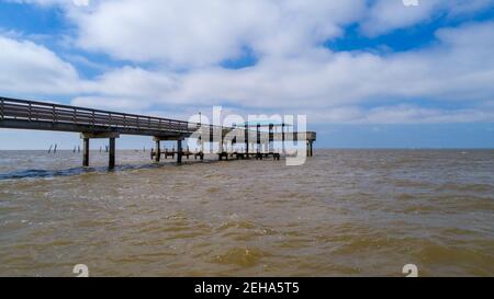 MAYDAY Pier sur Mobile Bay Banque D'Images