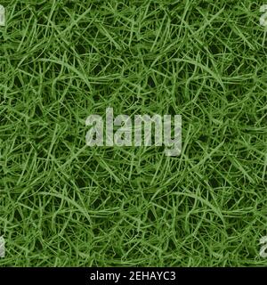 Vert sans couture herbe gros plan vecteur texture herbe verte Illustration de Vecteur