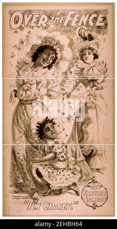 Sur la clôture par Owen Davis - une comédie farce. Banque D'Images