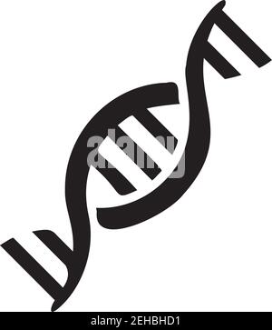 Illustration isolée du vecteur du modèle de conception d'icône d'ADN Illustration de Vecteur