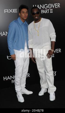 Sean 'Diddy' Combs, son Quincy arrive au HANDOVER PARTIE 2 première, Grauman's Chinese Theatre, Los Angeles, CA 05,19, 2011 Banque D'Images