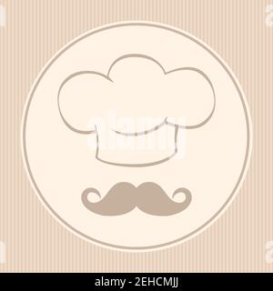 Menu de couverture de l'icône Chef illustration vectorielle arrière-plan vChef icône couverture Menu fond d'illustration du vecteur Illustration de Vecteur