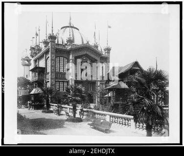 Pabellón chileno en la Exposición Universal de París de 1889. Banque D'Images