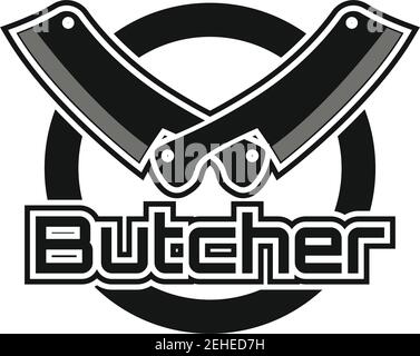 logo boucher isolé sur fond blanc. illustration vectorielle Illustration de Vecteur