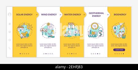 Modèle d'infographie sur les vecteurs d'énergie propre pour l'énergie éolienne et solaire Illustration de Vecteur