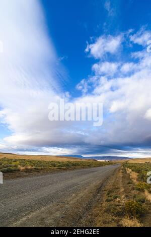 Leslie Gulch Paysage avec nuages Banque D'Images