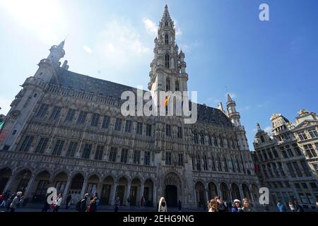 Hôtel de ville de Bruxelles, Bruxelles Belgique Banque D'Images