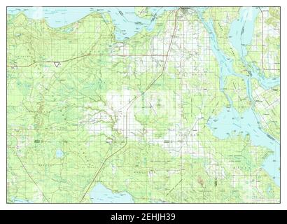 Sault Ste Marie Sud, Michigan, carte 1984, 1:100000, États-Unis d'Amérique par Timeless Maps, données U.S. Geological Survey Banque D'Images