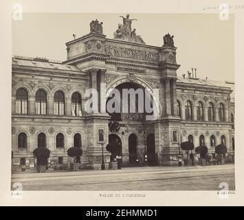 Paris. Palais de l'industrie - E. Baldus. Banque D'Images