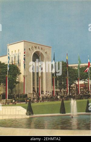 Paris-expo-1937-pavillon de la Roumanie-10. Banque D'Images