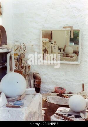 Dame Barbara Hepworth, Trewyn Studio et maintenant musée où elle a vécu et travaillé à St Ives, Cornouailles, Angleterre Banque D'Images