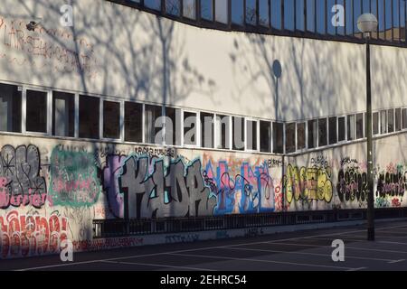 Construction de la Faculté des mines, de géologie et de génie pétrolier à Zagreb, Croatie Banque D'Images