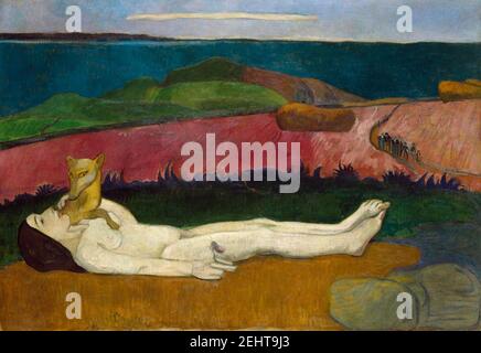 Paul Gauguin - la perte de virginité - cm 71.510. Banque D'Images
