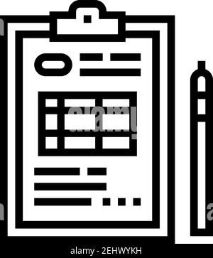 illustration vectorielle de l'icône de sommeil du patient sous la ligne d'anesthésie Illustration de Vecteur