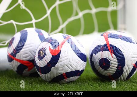 Nike Match ball lors du match de la Premier League au stade St Mary's, Southampton. Date de la photo: Samedi 20 février 2021. Banque D'Images