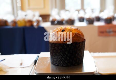 Milan, Italie. 19 février 2021. 2/19/2021 - Milan, Championnat du monde Panettone à Milan au Palazzo Bovara usage éditorial seulement (photo par IPA/Sipa USA) crédit: SIPA USA/Alay Live News Banque D'Images
