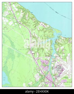 Havelock, Caroline du Nord, carte 1949, 1:24000, États-Unis d'Amérique par Timeless Maps, données U.S. Geological Survey Banque D'Images