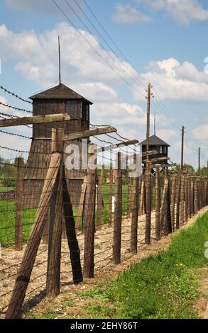 Camp de concentration de Majdanek à Lublin. Pologne Banque D'Images