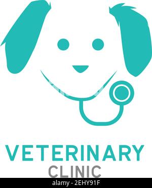 logo vétérinaire isolé sur fond blanc, illustration vectorielle Illustration de Vecteur