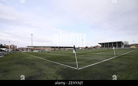 Trailfinders Sports Club, Londres, Royaume-Uni. 20 février 2021. Trailfinders Challenge Cup Rugby, Ealing Trailfinders versus Doncaster Knights; vue générale de Ealing Trailfinders Ground Credit: Action plus Sports/Alamy Live News Banque D'Images