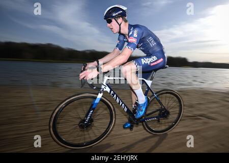 Niels belges Vandeputte photographiés en action pendant la course masculine dans le Waaslandcross, huitième et dernier de la croix d'Ethias, samedi 20 février 2021 Banque D'Images