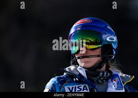 2/20/2021 - SHIFFRIN Mikaela (USA) Bronz Medal in 2021 FIS Alpine World SKI Championships - Slalom - femmes, course de ski alpin à Cortina (BL), Italie, février 20 2021 (photo par IPA/Sipa USA) Banque D'Images