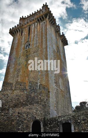 Tour Torre de Menagem dans le château médiéval de Beja, Portugal Banque D'Images