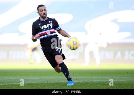 Fabio Quagliarella de Sampdoria en action pendant le championnat italien Serie UN match de football entre SS Lazio et UC Sampdoria le 20 février 2021 au Stadio Olimpico à Rome, Italie - photo Federico Proietti / DPPI / LM Banque D'Images