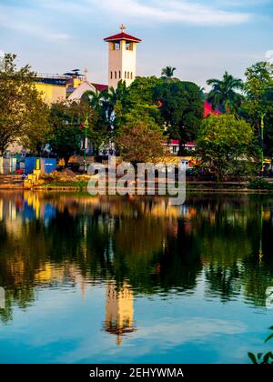 Thane, Inde, décembre 22,2020 : Masunda Talao ou Talao pali, l'un des plus célèbres monuments de la ville de Thane pour les activités récréatives des touristes Banque D'Images