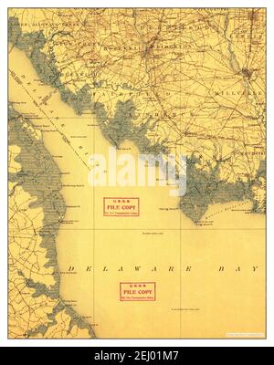 Vineland, New Jersey, carte 1899, 1:125000, États-Unis d'Amérique par Timeless Maps, données U.S. Geological Survey Banque D'Images