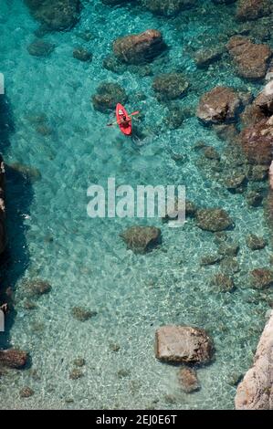 une mer italienne pleine de moût Banque D'Images