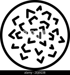 Icône de falafel frit. Contour frit falufel icône pour la conception de Web isolé sur fond blanc Illustration de Vecteur