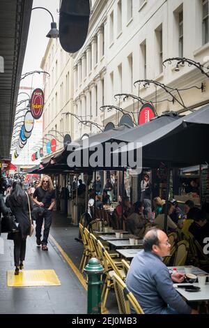 Degraves Street, Melbourne, Victoria, Australie. Banque D'Images