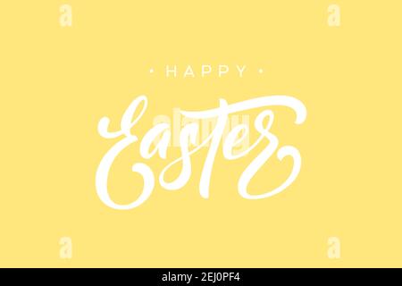 Lettrage Vector Happy Easter. Illustration de Vecteur