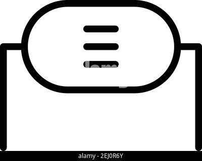 Icône de résistance électrique. Décrivez l'icône de vecteur de résistance électrique pour la conception de la bande isolée sur fond blanc Illustration de Vecteur