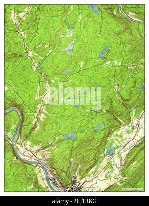 Port Jervis North, New York, carte 1942, 1:24000, États-Unis d'Amérique par Timeless Maps, données U.S. Geological Survey Banque D'Images