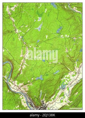 Port Jervis North, New York, carte 1942, 1:24000, États-Unis d'Amérique par Timeless Maps, données U.S. Geological Survey Banque D'Images