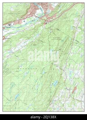 Port Jervis South, New York, carte 1995, 1:24000, États-Unis d'Amérique par Timeless Maps, données U.S. Geological Survey Banque D'Images