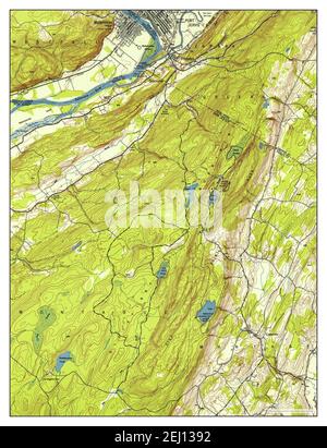 Port Jervis South, New York, carte 1953, 1:24000, États-Unis d'Amérique par Timeless Maps, données U.S. Geological Survey Banque D'Images