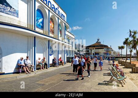 Bournemouth, Dorset / Royaume-Uni - juillet 11 2018 : l'Oceanarium de Bournemouth sur West Undercliff Promenade Banque D'Images