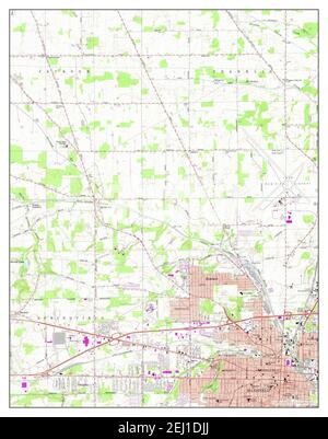 Mansfield North, Ohio, carte 1960, 1:24000, États-Unis d'Amérique par Timeless Maps, données U.S. Geological Survey Banque D'Images