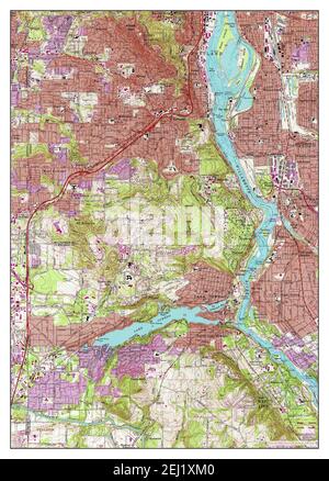 Lake Oswego, Oregon, carte 1961, 1:24000, États-Unis d'Amérique par Timeless Maps, données U.S. Geological Survey Banque D'Images