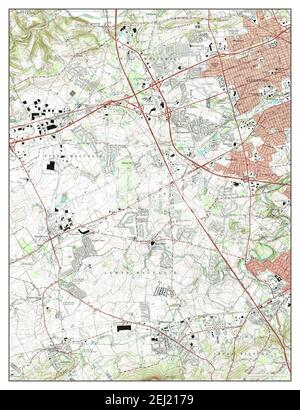 Allentown West, Pennsylvanie, carte 1964, 1:24000, États-Unis d'Amérique par Timeless Maps, données U.S. Geological Survey Banque D'Images