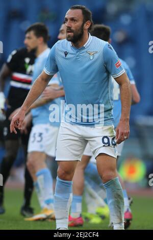 2/20/2021 - ROME, Italie. 20 février 2021. MURIQI en action pendant la série italienne UN match de football de ligue 2021 entre SS LAZIO VS SAMPDORIA, au stade olympique de Rome (photo d'IPA/Sipa USA) Credit: SIPA USA/Alay Live News Banque D'Images