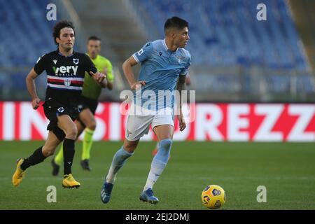 2/20/2021 - ROME, Italie. 20 février 2021. Joaquin Correa en action pendant la série italienne UN match de football de la ligue 2021 entre SS LAZIO VS SAMPDORIA, au stade olympique de Rome (photo par IPA/Sipa USA) Credit: SIPA USA/Alay Live News Banque D'Images