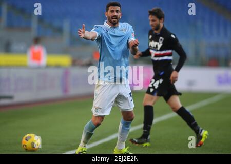 2/20/2021 - ROME, Italie. 20 février 2021. MUSACCHIO en action pendant la série italienne UN match de football de ligue 2021 entre SS LAZIO VS SAMPDORIA, au stade olympique de Rome (photo par IPA/Sipa USA) Credit: SIPA USA/Alay Live News Banque D'Images