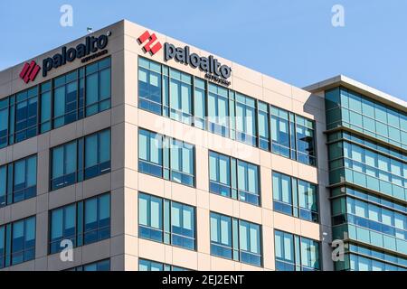 26 sept 2020 Santa Clara / CA / USA - le siège de Palo Alto Networks à Silicon Valley; Palo Alto Networks, Inc. Est une multinationale américaine cyber s. Banque D'Images