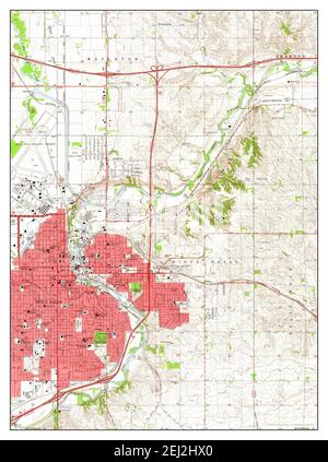 Sioux Falls East, Dakota du Sud, carte 1962, 1:24000, États-Unis d'Amérique par Timeless Maps, données U.S. Geological Survey Banque D'Images