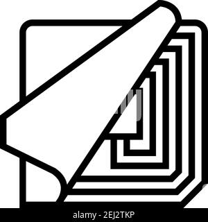 illustration vectorielle de la ligne de composant de fil de cuivre rfid de puce Illustration de Vecteur